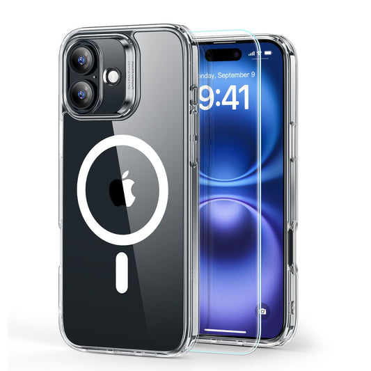 Futrola MagSafe za Apple iPhone 16, ESR, Classic Hybrid sa zaštitnikom ekrana, Transparentna