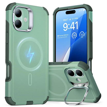 Futrola MagSafe za Apple iPhone 16, ESR, Cyber Armor Kickstand, Zelena