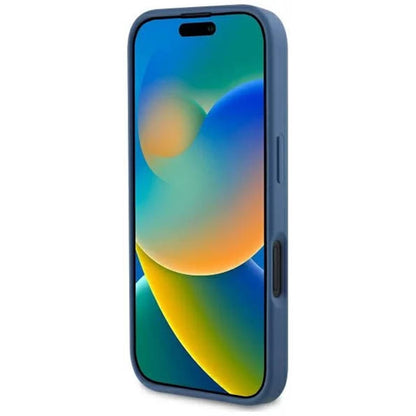 Futrola MagSafe za Apple iPhone 16, Guess, 4G Printed Stripes, Plava