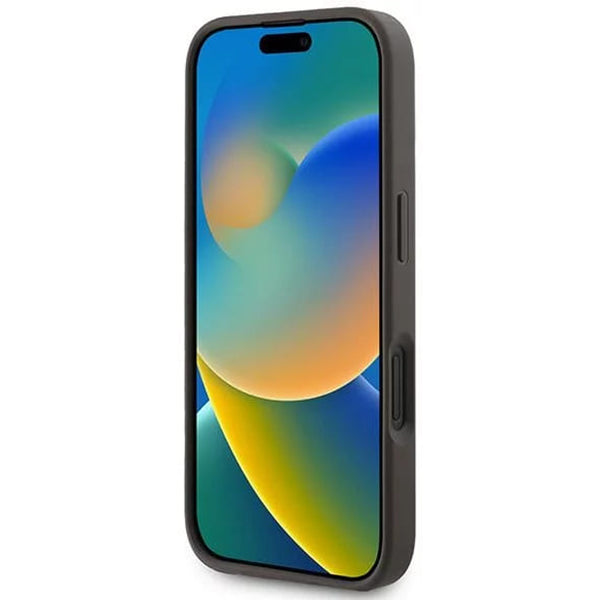 Futrola MagSafe za Apple iPhone 16, Guess, 4G Ring Classic Logo, Braon