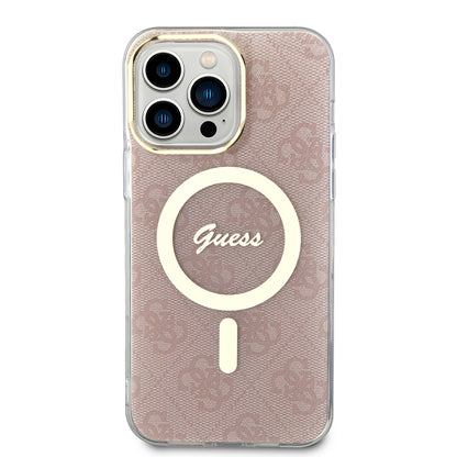 Futrola MagSafe za Apple iPhone 16, Guess, IML 4G, Roze