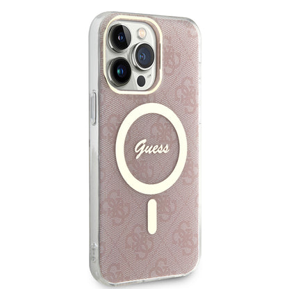 Futrola MagSafe za Apple iPhone 16, Guess, IML 4G, Roze