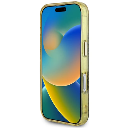 Futrola MagSafe za Apple iPhone 16, Guess, IML Glitter 4G Circle Triangle, Braon