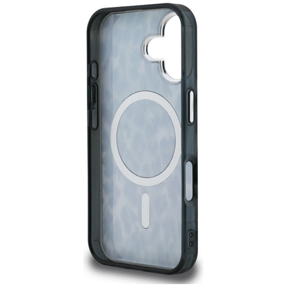 Futrola MagSafe za Apple iPhone 16, Karl Lagerfeld, IML Leopard Pattern, Crna