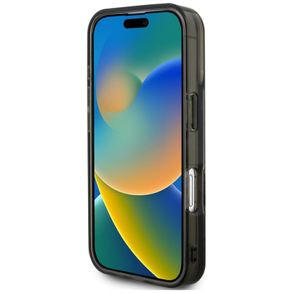 Futrola MagSafe za Apple iPhone 16, Karl Lagerfeld, Liquid Glitter Choupette Logo, Crna