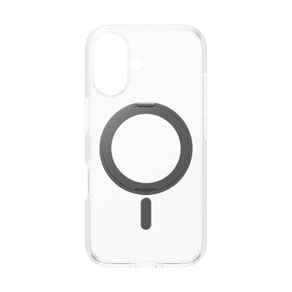 Futrola MagSafe za Apple iPhone 16, PanzerGlass, Care Feature Kickstand, Crna Transparentna