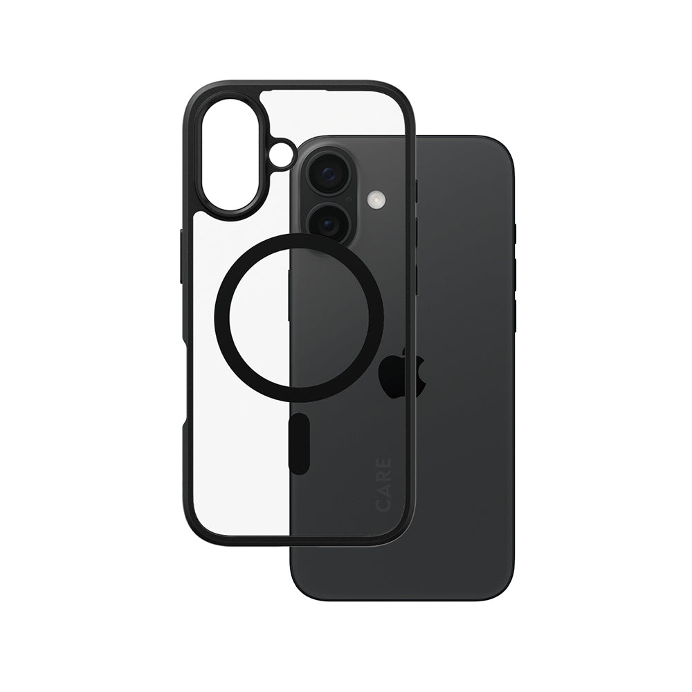 Futrola MagSafe za Apple iPhone 16, PanzerGlass, Care Urban Combat, Crna Transparentna
