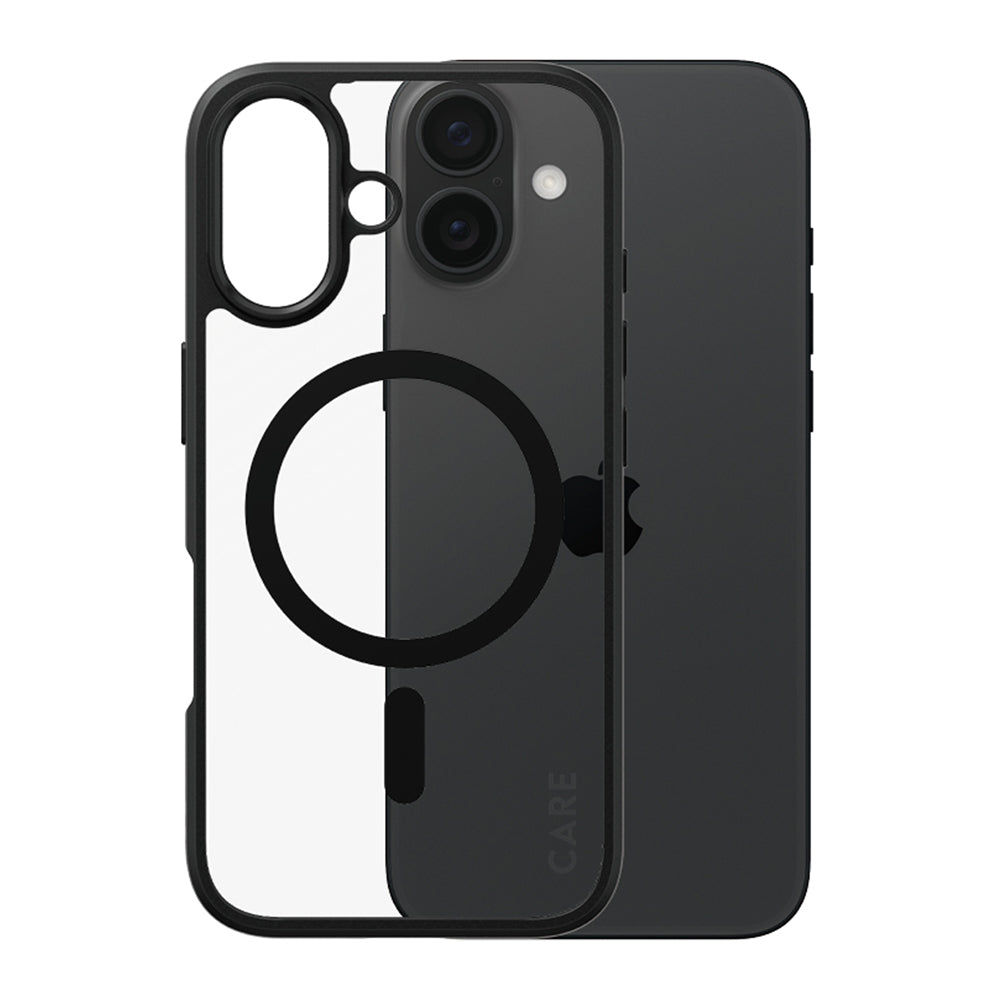 Futrola MagSafe za Apple iPhone 16, PanzerGlass, Care Urban Combat, Crna Transparentna