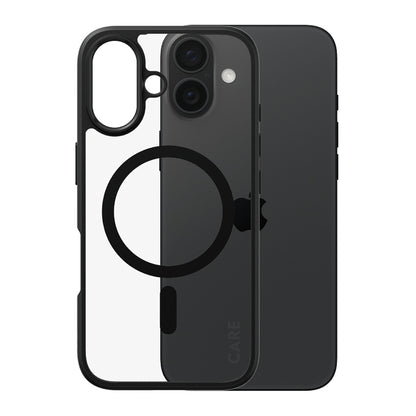 Futrola MagSafe za Apple iPhone 16, PanzerGlass, Care Urban Combat, Crna Transparentna