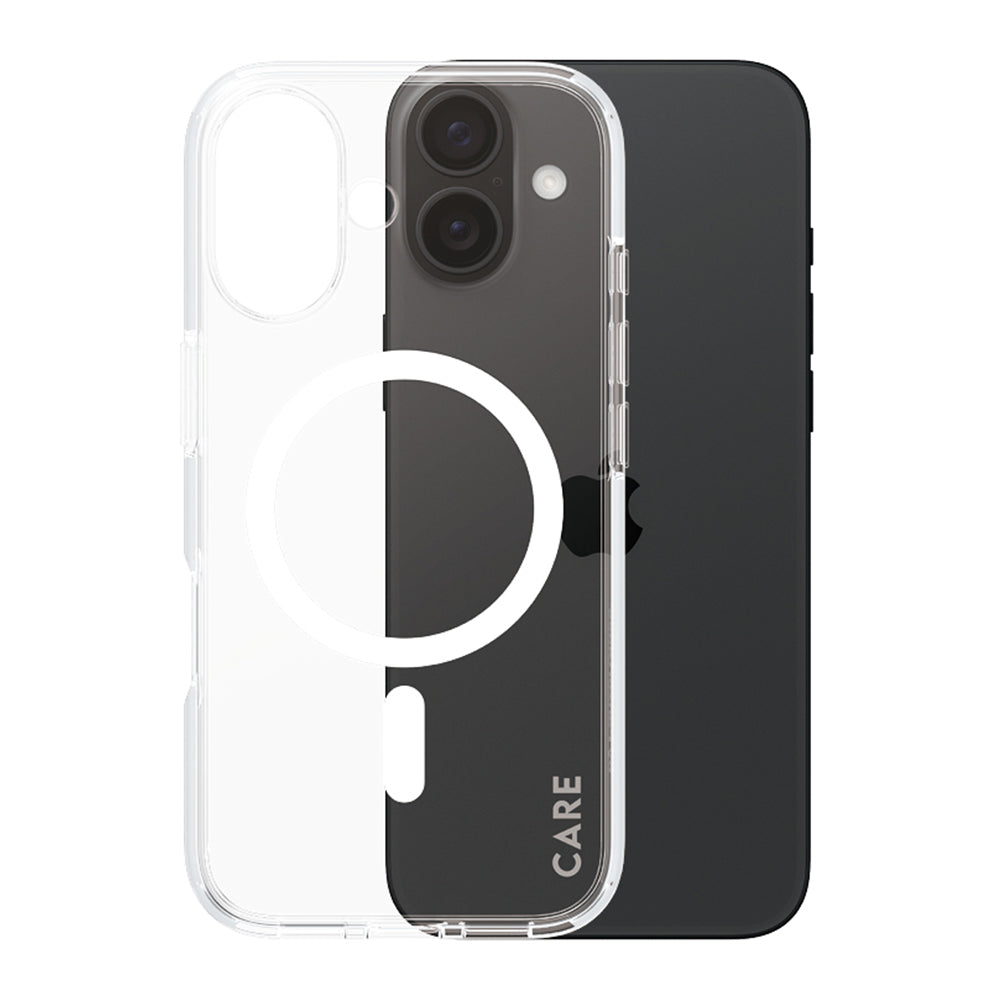 Futrola MagSafe za Apple iPhone 16, PanzerGlass, Care Urban Combat, Bela Transparentna