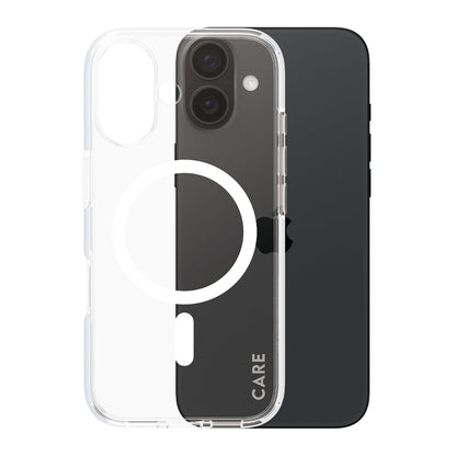 Futrola MagSafe za Apple iPhone 16, PanzerGlass, Care Urban Combat, Bela Transparentna
