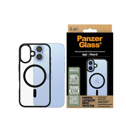 Futrola MagSafe za Apple iPhone 16, PanzerGlass, Frame, Crna Transparentna