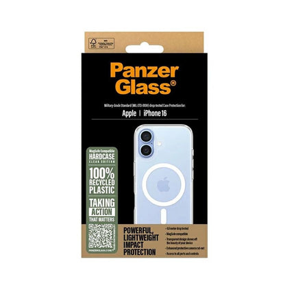 Futrola MagSafe za Apple iPhone 16, PanzerGlass, HardCase, Bela Transparentna