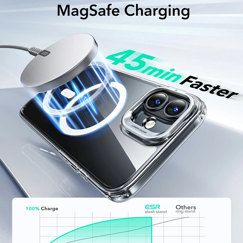 Husa MagSafe za Apple iPhone 16 Plus, ESR, Classic Hybrid Kickstand, Crno Providna