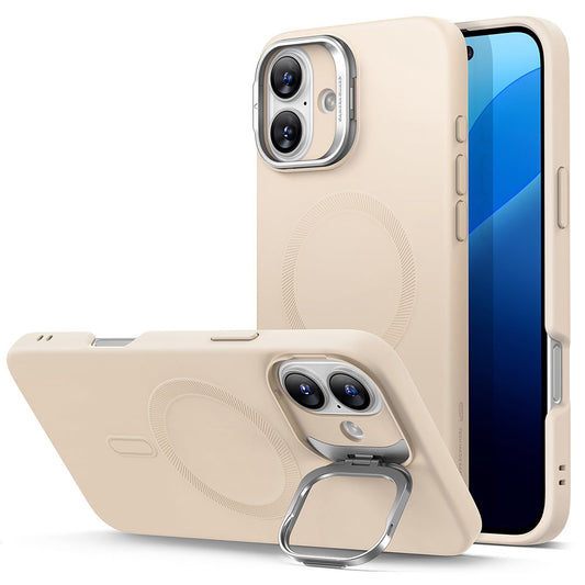 Futrola MagSafe za Apple iPhone 16 Plus, ESR, Cloud Soft Kickstand, Krem