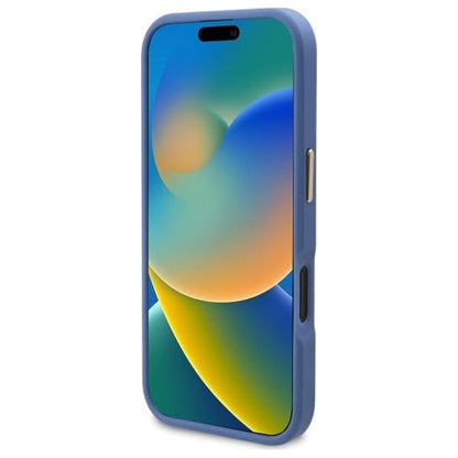 Futrola MagSafe za Apple iPhone 16 Plus, Guess, 4G Logo Plate, Plava