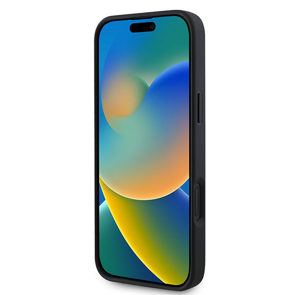 Futrola MagSafe za Apple iPhone 16 Plus, Guess, Saffiano Peony Classic Logo, Roze