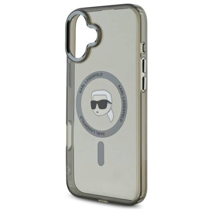 Futrola MagSafe za Apple iPhone 16 Plus, Karl Lagerfeld, IML Karl's Head, Crna