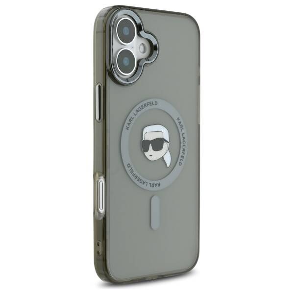 Futrola MagSafe za Apple iPhone 16 Plus, Karl Lagerfeld, IML Karl's Head, Crna