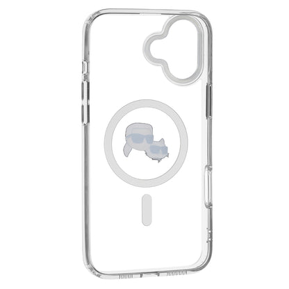 Futrola MagSafe za Apple iPhone 16 Plus, Karl Lagerfeld, IML Metal Karl & Choupette's Heads, Bela