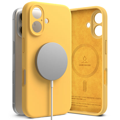 MagSafe futrola za Apple iPhone 16 Plus, Ringke, Silikonska, Žuta