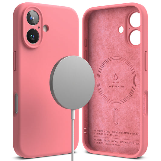 MagSafe futrola za Apple iPhone 16 Plus, Ringke, Silikonska, Roze