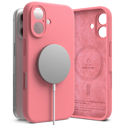 MagSafe futrola za Apple iPhone 16 Plus, Ringke, Silikonska, Roze