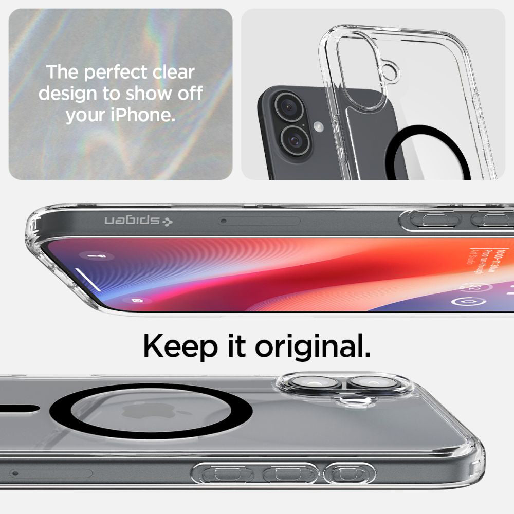 Futrola MagSafe za Apple iPhone 16 Plus, Spigen, Ultra Hybrid, Crna