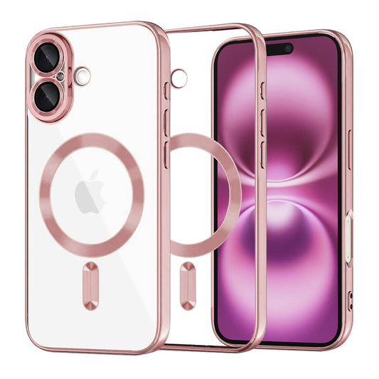 MagSafe futrola za Apple iPhone 16 Plus, Techsuit, Luxury Crystal, Roze