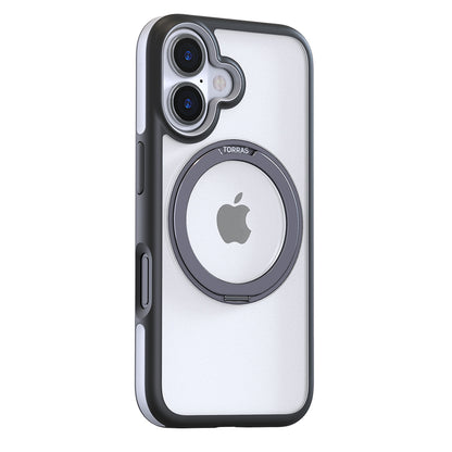 Husa MagSafe za Apple iPhone 16 Plus, Torras, Ostand R Fusion, Crna