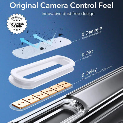 Husa MagSafe za Apple iPhone 16 Pro, ESR, Classic Hybrid Slide, Crna Satinirana
