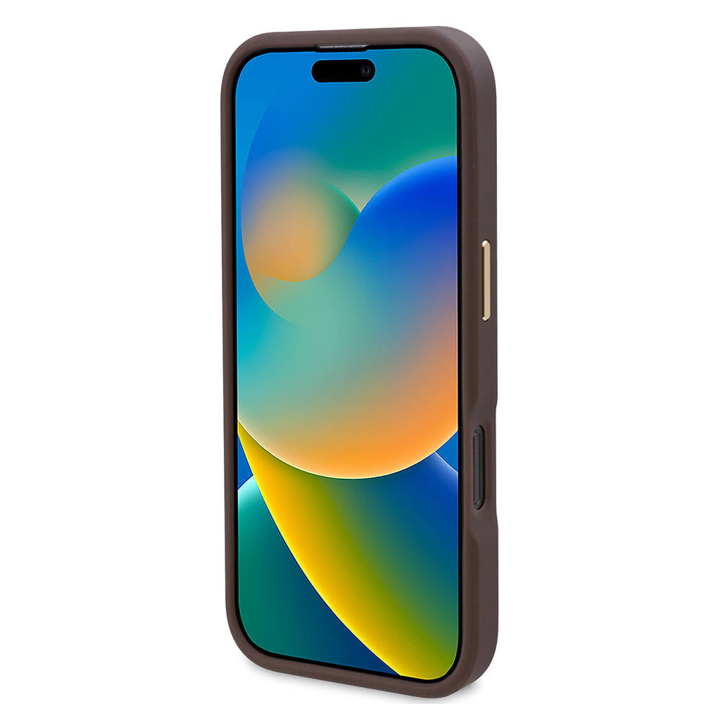 Futrola MagSafe za Apple iPhone 16 Pro, Guess, 4G Logo Plate, Roze