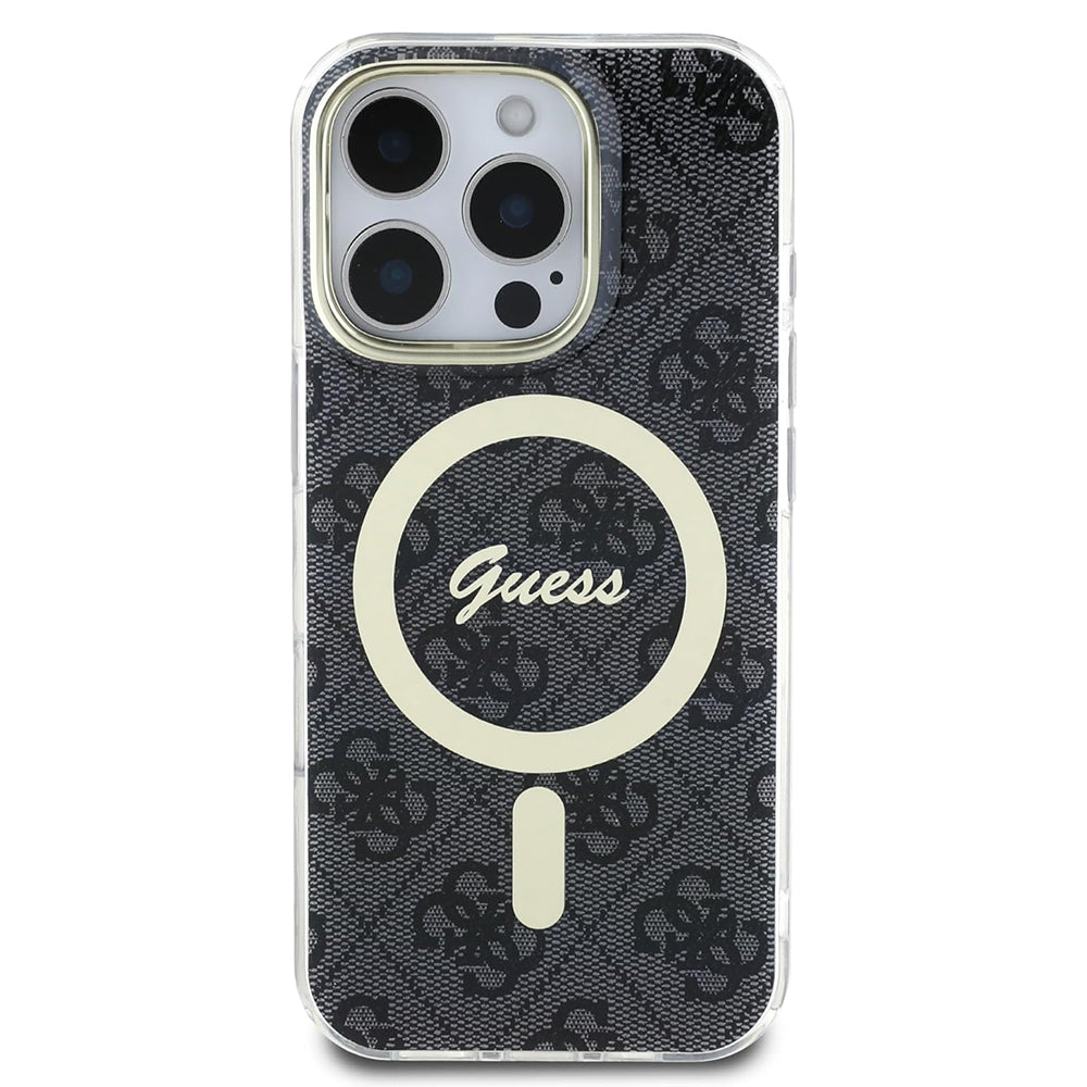 Futrola MagSafe za Apple iPhone 16 Pro, Guess, IML 4G, Crna