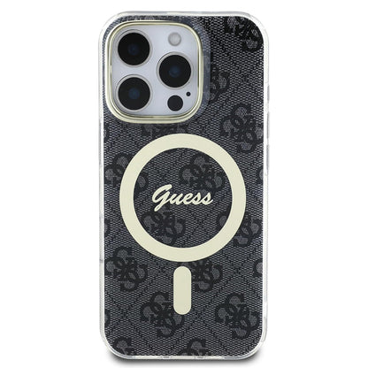 Futrola MagSafe za Apple iPhone 16 Pro, Guess, IML 4G, Crna