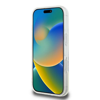 Futrola MagSafe za Apple iPhone 16 Pro, Guess, IML Flowers Wreath, Transparentna