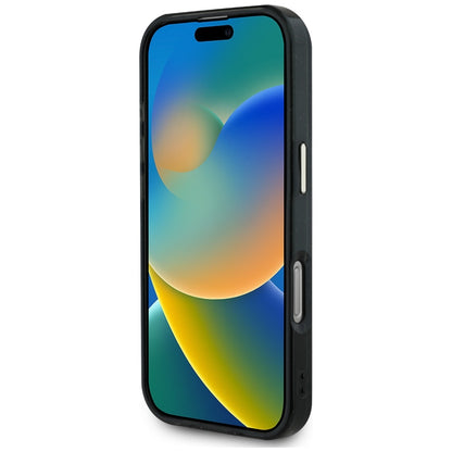 Futrola MagSafe za Apple iPhone 16 Pro, Guess, IML Glitter 4G Circle Triangle, Crna