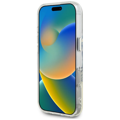 Futrola MagSafe za Apple iPhone 16 Pro, Guess, IML Metal Colored Circle, Roze