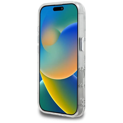 Futrola MagSafe za Apple iPhone 16 Pro, Karl Lagerfeld, IML Karl Script Pattern, Bela