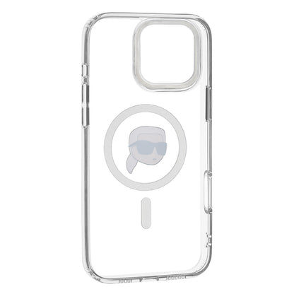 Futrola MagSafe za Apple iPhone 16 Pro, Karl Lagerfeld, IML Metal Karl's Head, Bela