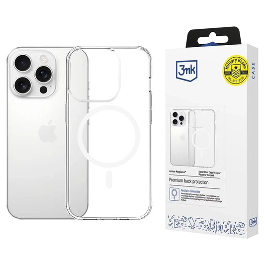 MagSafe futrola za Apple iPhone 16 Pro Max, 3MK, Armor MagCase, Providna