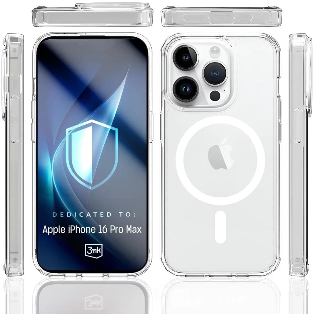MagSafe futrola za Apple iPhone 16 Pro Max, 3MK, Armor MagCase, Providna