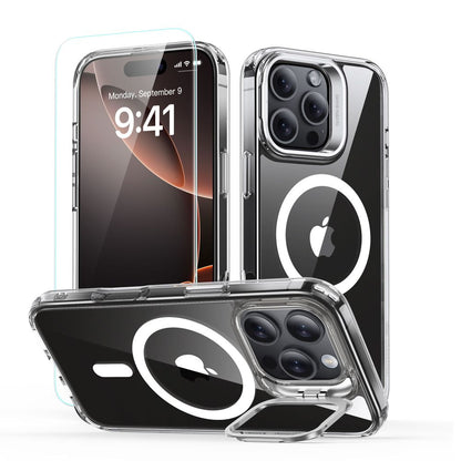 Futrola MagSafe za Apple iPhone 16 Pro Max, ESR, Classic Hybrid Kickstand sa zaštitnikom ekrana, Transparentna