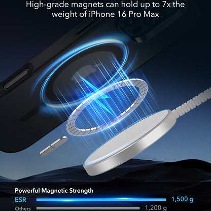 MagSafe futrola za Apple iPhone 16 Pro Max, ESR, Classic Hybrid, Crna Satenska