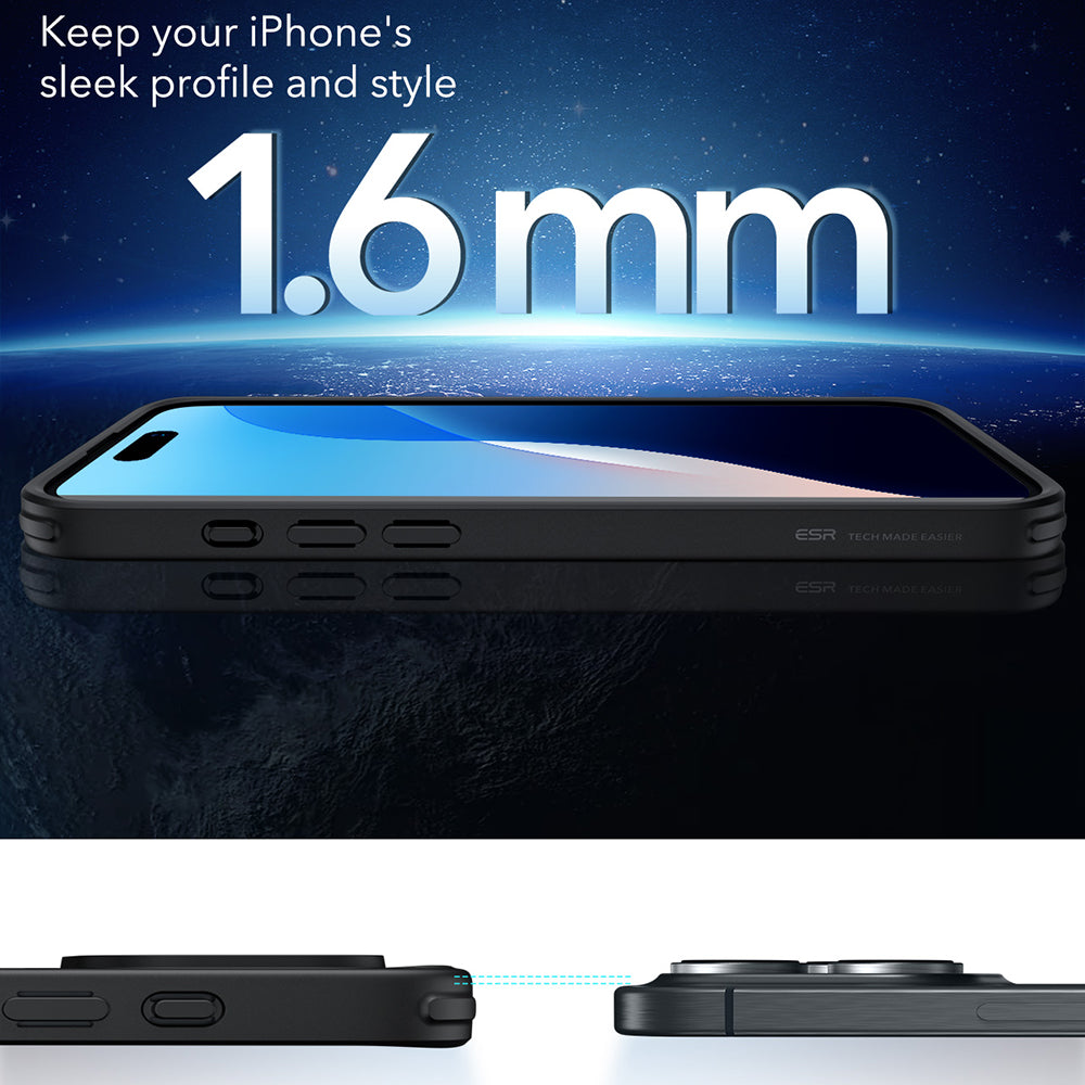 MagSafe futrola za Apple iPhone 16 Pro Max, ESR, Classic Hybrid, Crna Satenska
