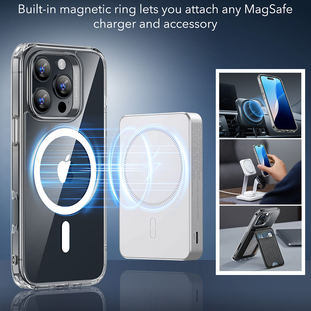 Futrola MagSafe za Apple iPhone 16 Pro Max, ESR, Classic Hybrid, Transparentna