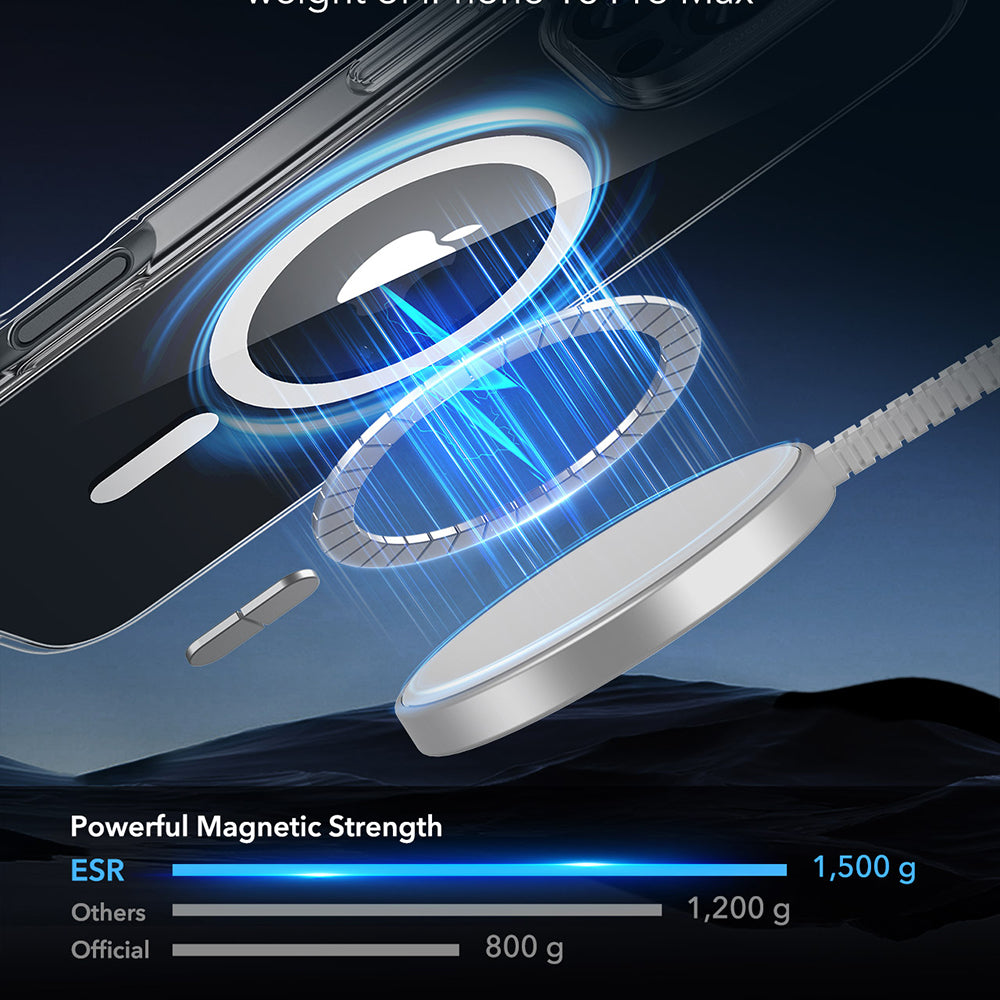 Futrola MagSafe za Apple iPhone 16 Pro Max, ESR, Classic Hybrid, Transparentna