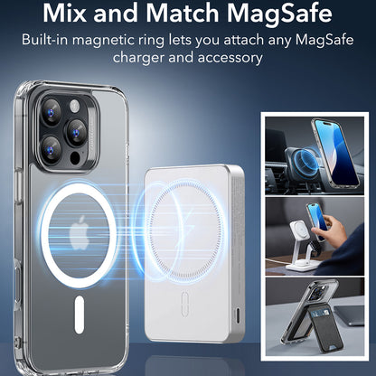 Futrola MagSafe za Apple iPhone 16 Pro Max, ESR, Classic Hybrid, Satinirano Transparentna