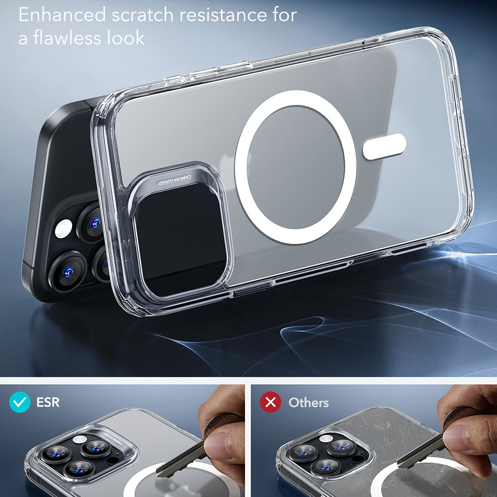 Futrola MagSafe za Apple iPhone 16 Pro Max, ESR, Classic Hybrid, Satinirano Transparentna