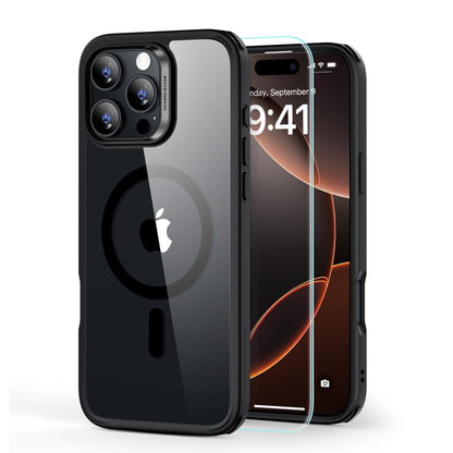Futrola MagSafe za Apple iPhone 16 Pro Max, ESR, Classic Hybrid sa zaštitnikom ekrana, Crna Transparentna