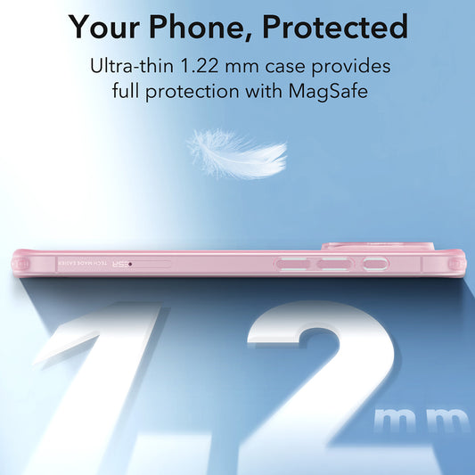 Futrola MagSafe za Apple iPhone 16 Pro Max, ESR, Zero, Roze Satinirana